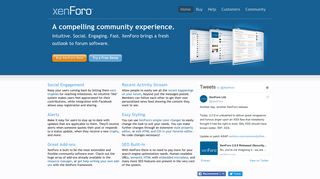 xenforo.com screenshot