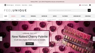 feelunique.com screenshot