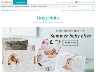 tinyprints.com screenshot