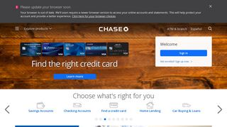 chase.com screenshot