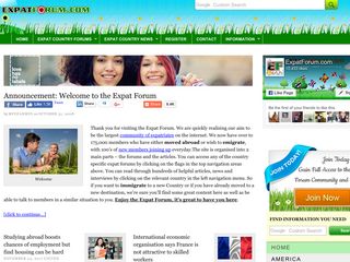 expatforum.com screenshot