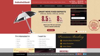 indusind.com screenshot