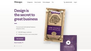 99designs.com screenshot
