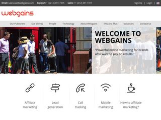 webgains.com screenshot