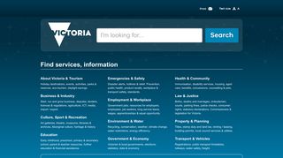 vic.gov.au screenshot