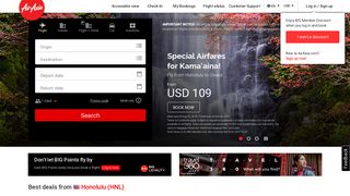 airasia.com screenshot