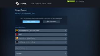 support.steampowered.com screenshot