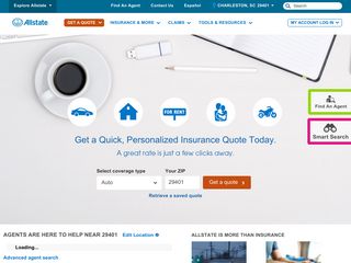 allstate.com screenshot