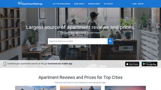 apartmentratings.com screenshot