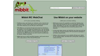 mibbit.com screenshot
