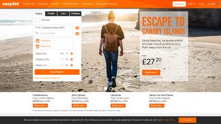 easyjet.com screenshot