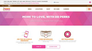 dunkindonuts.com screenshot