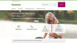 humana.com screenshot