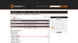soccerway.com screenshot