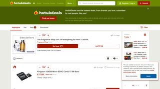 hotukdeals.com screenshot