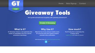 giveawaytools.com screenshot