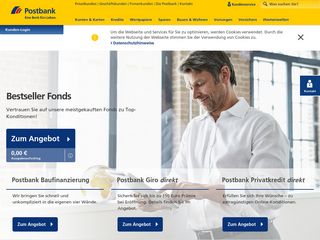 postbank.de screenshot