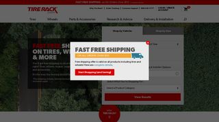 tirerack.com screenshot