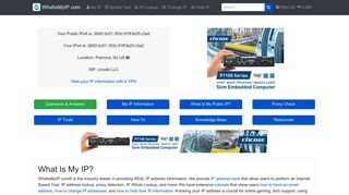 whatismyip.com screenshot