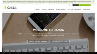 oanda.com screenshot