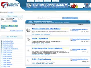 t-shirtforums.com screenshot