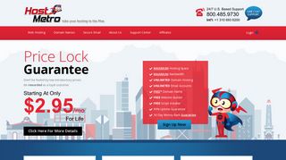 hostmetro.com screenshot