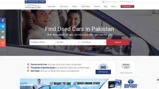 pakwheels.com screenshot