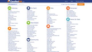 classifiedads.com screenshot