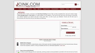 jcink.com screenshot