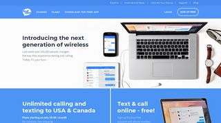 textnow.com screenshot