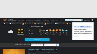 wunderground.com screenshot