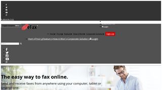 efax.com screenshot