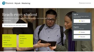 pearsonmylabandmastering.com screenshot