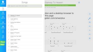 songsterr.com screenshot