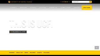 ucf.edu screenshot