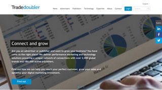 tradedoubler.com screenshot