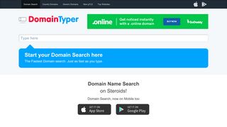 domaintyper.com screenshot