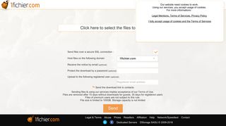 1fichier.com screenshot