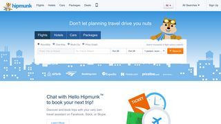 hipmunk.com screenshot