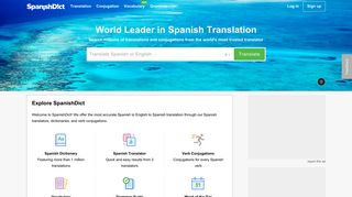 spanishdict.com screenshot