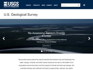 usgs.gov screenshot