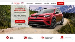 toyota.com screenshot