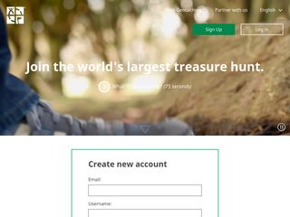 geocaching.com screenshot