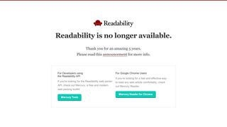 readability.com screenshot
