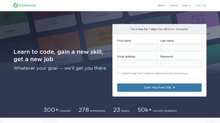 teamtreehouse.com screenshot