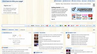protopage.com screenshot