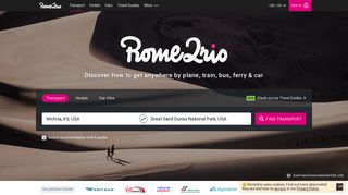 rome2rio.com screenshot