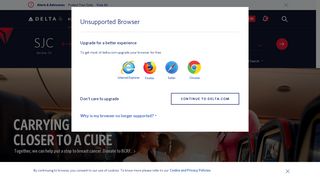 delta.com screenshot