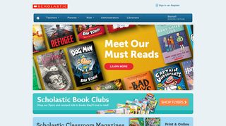 scholastic.com screenshot
