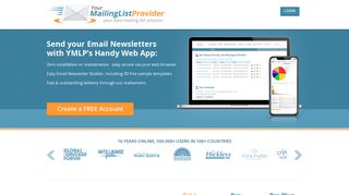ymlp.com screenshot